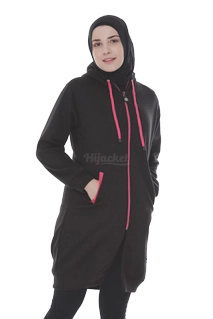Hijacket Basic Black X Pink - HJ16