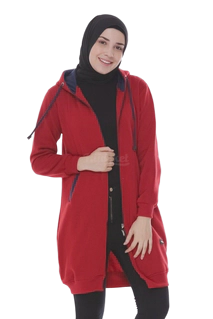 Hijacket Basic Maroon X Navy - HJ24